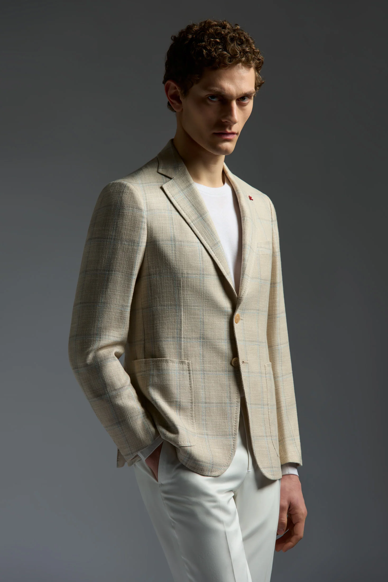 Wool Cotton Silk and Linen Capri Blazer